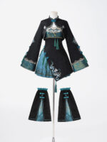 【Blue Mist】 Uncharted Stars Original Hanfu Women’s Chinese Style Hanfu Element New Chinese Style Dress Set Spring/Summer – Frog Buttons, Tassels, Embroidery - Image 7