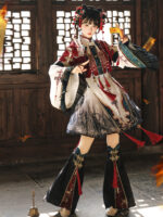 【Spirit Fox  Exorcist】 Uncharted Stars Original Fox Hanfu Women’s Chinese Style Hanfu Element New Chinese Style Dress Set Spring/Summer – Tassel Frog Buttons, Bead Ornaments - Image 2