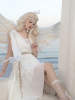 【Sacred Light】 Uncharted Stars Original Lolita Classical Style – Floating Sleeves, Chiffon - Image 3