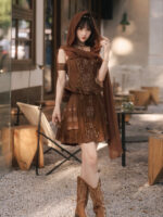 【Floating Sand Abyss】 Uncharted Stars Original Hanfu Women’s Chinese Style Hanfu Element New Chinese Style Camisole Skirt Set Spring/Summer – Embroidery, Tassels, Laces - Image 4