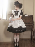 【Wonderland Alice】 Uncharted Stars Original OP Lolita Sweet Lolita Dress Summer Short Sleeve – Lace, Suspenders, Bow - Image 5