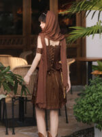 【Floating Sand Abyss】 Uncharted Stars Original Hanfu Women’s Chinese Style Hanfu Element New Chinese Style Camisole Skirt Set Spring/Summer – Embroidery, Tassels, Laces - Image 6