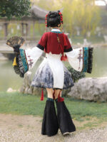 【Spirit Fox  Exorcist】 Uncharted Stars Original Fox Hanfu Women’s Chinese Style Hanfu Element New Chinese Style Dress Set Spring/Summer – Tassel Frog Buttons, Bead Ornaments - Image 6