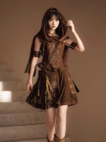 【Floating Sand Abyss】 Uncharted Stars Original Hanfu Women’s Chinese Style Hanfu Element New Chinese Style Camisole Skirt Set Spring/Summer – Embroidery, Tassels, Laces - Image 7