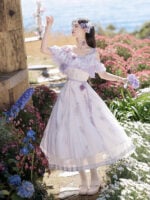 【Holy Aria】 Uncharted Stars Wisteria Whisper Original Lolita7352 - Image 3