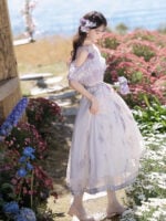 【Holy Aria】 Uncharted Stars Wisteria Whisper Original Lolita7352 - Image 6