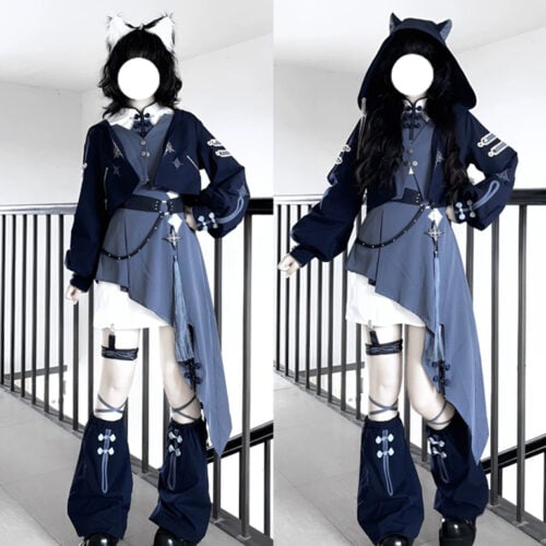 【Indigo Shadow Walk】 Uncharted Stars Indigo Shadow Walk Sweet Lolita7395 photo review