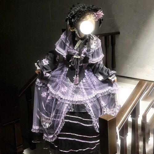 【Purple Silk Lily】 Uncharted Stars Purple Silk Lily Original Lolita7411 photo review