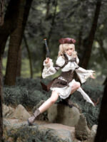 【Time Vessel】 Uncharted Stars Original Pirate Style Lolita Retro Gothic Lolita Set Spring/Summer – Metal Buckles, Striped Bow - Image 4