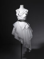 【Silver Wings】 Uncharted Stars Original Cyberpunk Lolita Futuristic Lolita Camisole Dress JSK Set Spring/Summer – 3D Wings, Rhinestone Embellishment, Mesh - Image 8